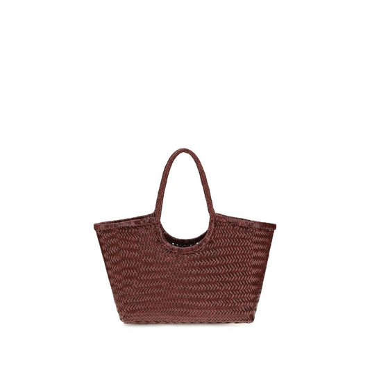 Large Shopper Tote Basket Handbag by Dragon Diffusion for women in bos taurus calf leather bordeaux & signature features a exquisite silhouette, showcasing a secure open-top and exquisite with versatile handle for a exquisite finish.