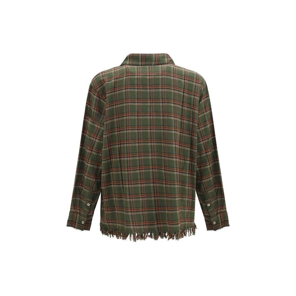 FOUND Bicolor Cotton Pattern Shirt
