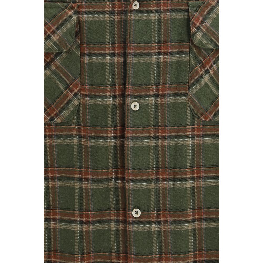 FOUND Bicolor Cotton Pattern Shirt