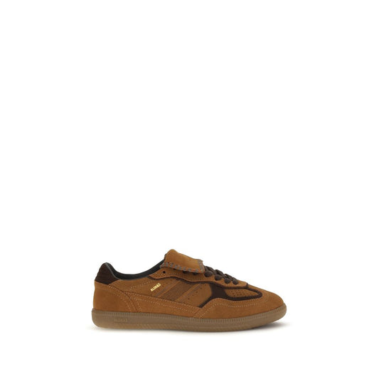 Sneakers by Alohas for women in suede leather & rubber brown & striped features a chic design, perfectly showcasing the chic low-top style of this Women's Low Top Suede Leather & Rubber Sneakers.