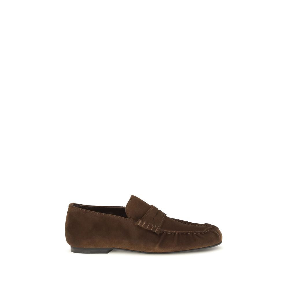 Alohas Brown Suede Leather Slip-On Loafers