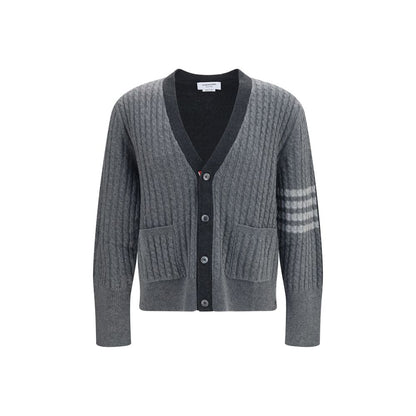 Thom Browne Gray Wool Oves Aries Cardigan