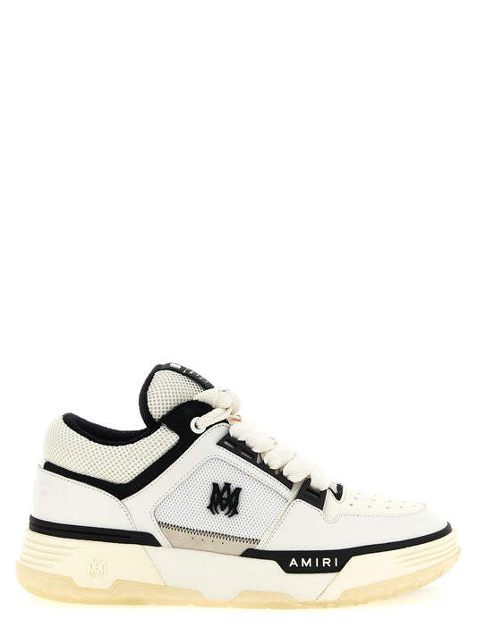 Athletic Sneakers by Amiri for men in calf leather modacrylic & rubber bicolour, black, white & monogram showcases an impeccable silhouette, defined by an impeccable skater style design that perfectly captures the essence of the Star Men's Skater Calf Leather Modacrylic & Rubber Athletic Sneakers.