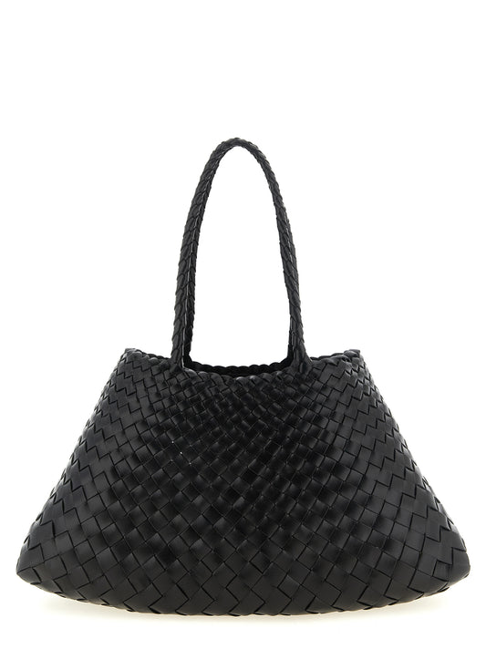Shoulder Trapeze Bag by Dragon Diffusion for women in embossed calfskin & leather black features a effortless sophistication silhouette, secured by a with ample and versatile shoulder-strap & handle for a effortless sophistication finish.