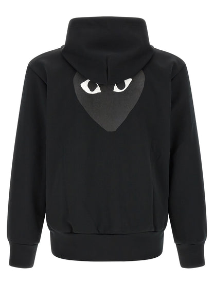 Comme Des Garçons Play Black Polyester Cardigan