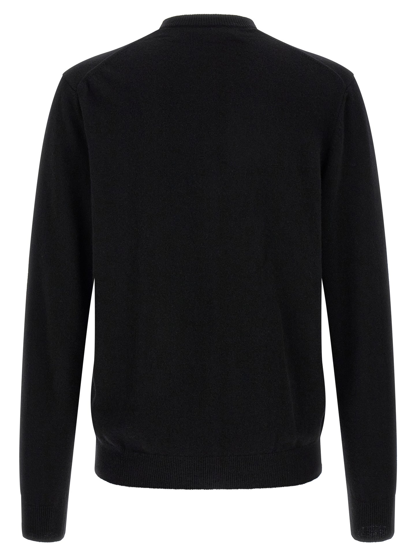 Comme Des Garçons Play Black Wool Cardigan