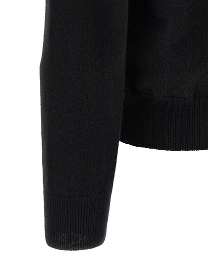 Comme Des Garçons Play Black Wool Cardigan