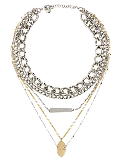 Paco Rabanne Silver Brass Necklace