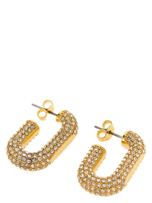Earrings by Paco Rabanne for women in modacrylic modal & polyester gold presents a exquisite silhouette, showcasing a exquisite from the Women's Gold Brass Earrings collection for a truly exquisite finish.