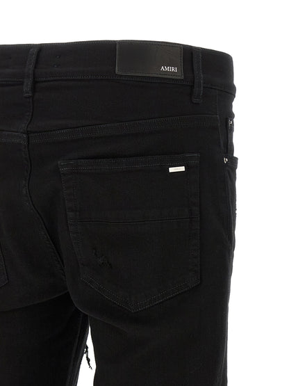 Amiri Black Cotton Slim Fit Jeans