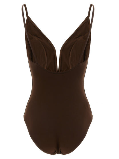 Eres Brown Polyamide One-Piece Swimsuit