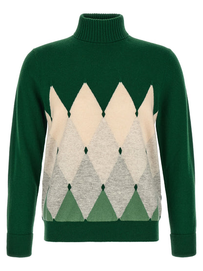 Ballantyne Bicolor Cashmere Cardigan