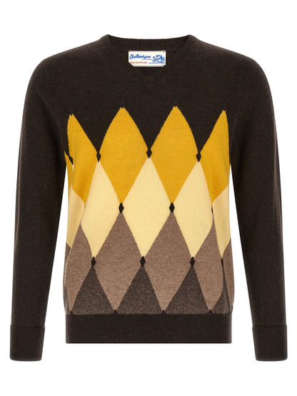 Ballantyne Brown Cashmere Cardigan