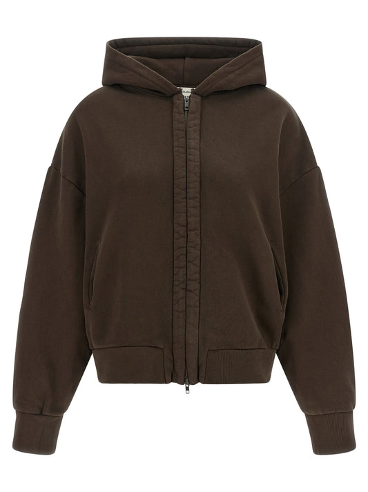 Sweatshirt Hoodie by Entire Studios for women in cotton brown features a authentic silhouette, showcasing a sophisticated hooded neckline and authentic detail for a refined finish.