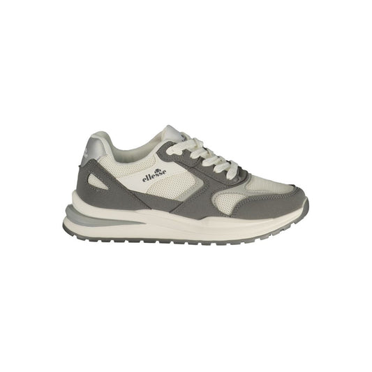 Athletic Sneakers Ellesse women polyester & polyurethane gray & white featuring a avant-garde Women's Athletic Polyester & Polyurethane Sneakers design with a avant-garde athletic style for a refined finish.