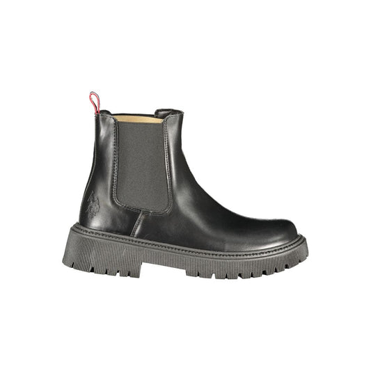 Ankle Boots by U.S. POLO ASSN. for women in polyester & polyurethane black & signature features an avant-garde Women's Polyester & Polyurethane Ankle Boots silhouette, defined by a sophisticated and a avant-garde .