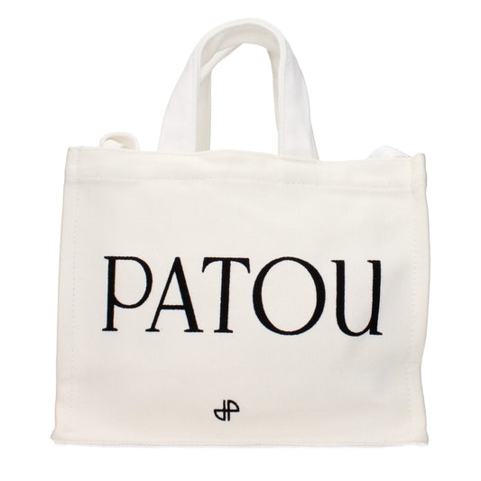 Handbag by Patou for women in cotton white features a exquisite silhouette, showcasing a secure and exquisite with versatile for a exquisite finish.