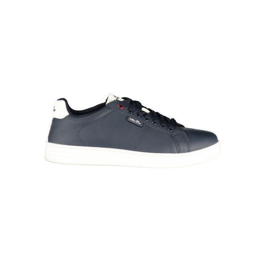 Athletic Sneakers by Ellesse for men in polyester & polyurethane blue, white & print showcases an impeccable silhouette, defined by an impeccable athletic style design that perfectly captures the essence of the Men's Athletic Polyester & Polyurethane Sneakers.