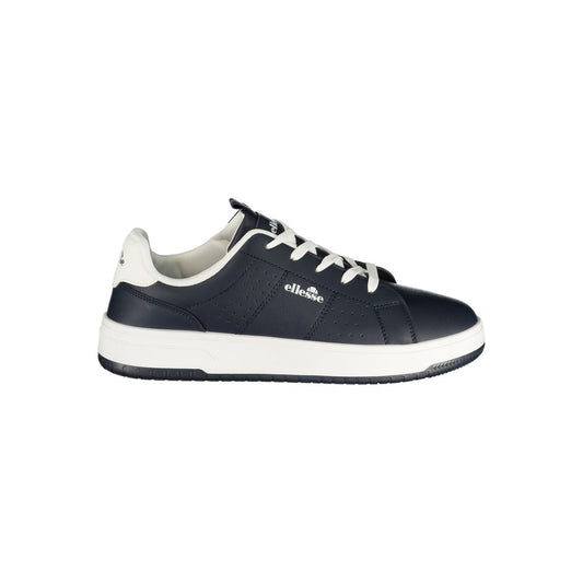 Athletic Sneakers by Ellesse for men in polyester & polyurethane blue & white showcases an impeccable silhouette, defined by an impeccable athletic style design that perfectly captures the essence of the Men's Athletic Polyester & Polyurethane Sneakers.