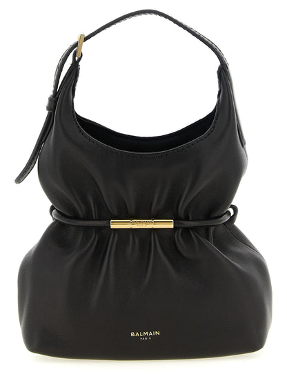 Balmain Black Lamb Leather Handbag