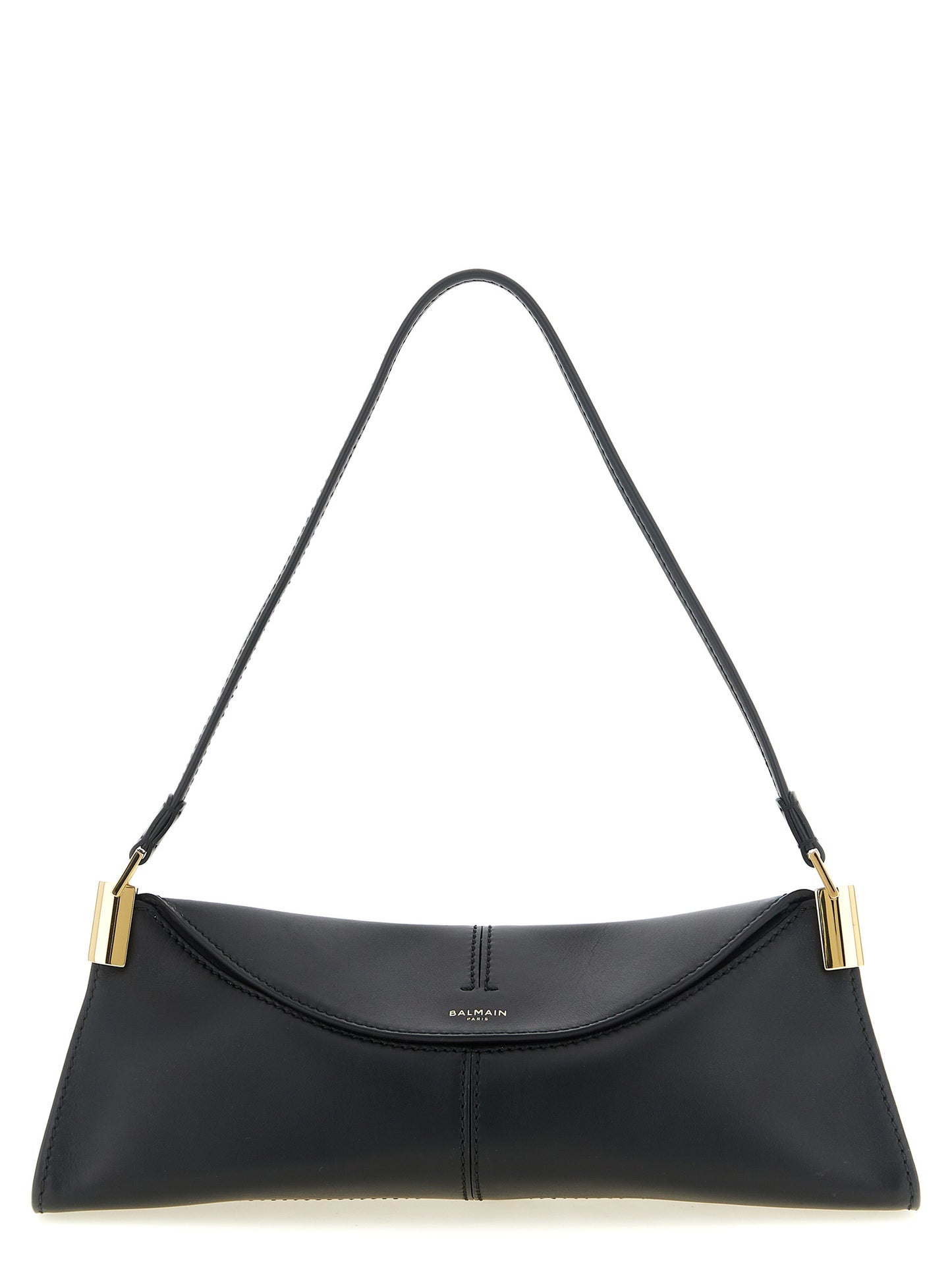 Balmain Black Calfskin Shoulder Bag