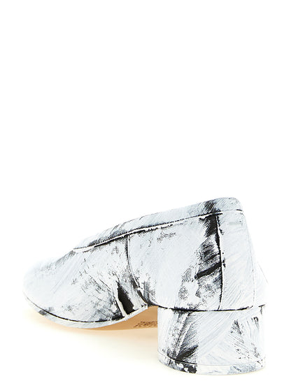 Maison Margiela Bicolor Lambskin Mid Heel Pumps