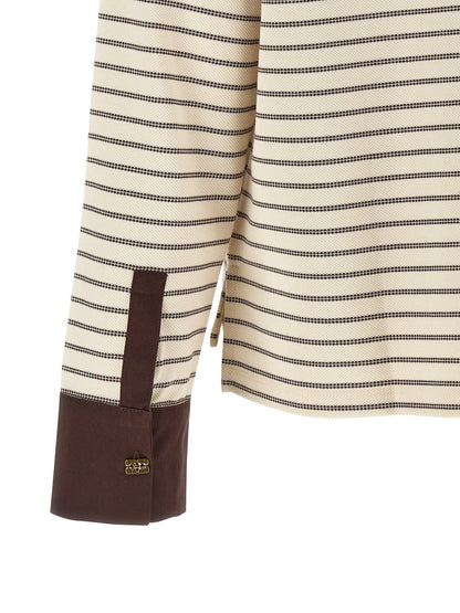Ganni Brown Cotton Cardigan