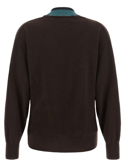 Dries Van Noten Brown Cashmere Cardigan