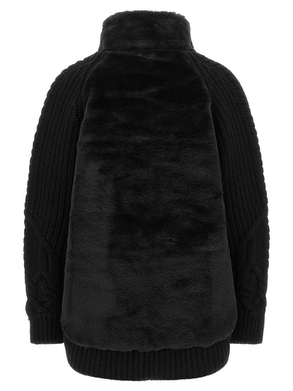 Herno Black Wool Cardigan