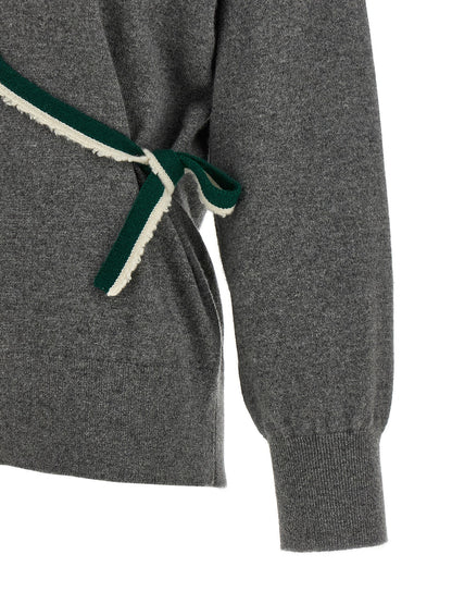 Dries Van Noten Gray Cashmere Cardigan