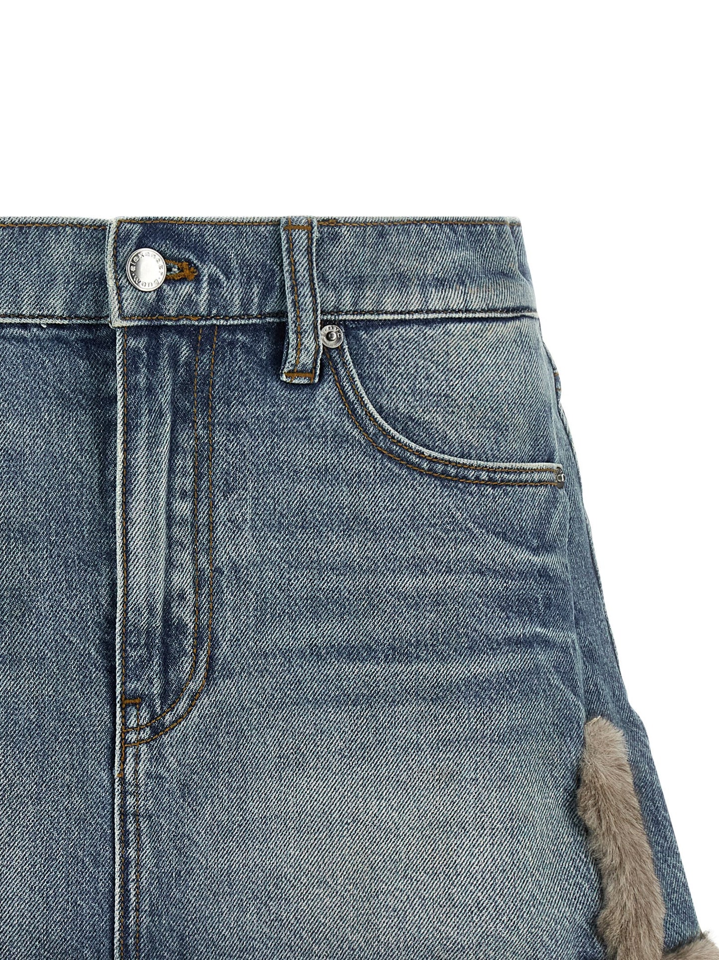 DENIM X ALEXANDER WANG Blue Cotton Long Skirt
