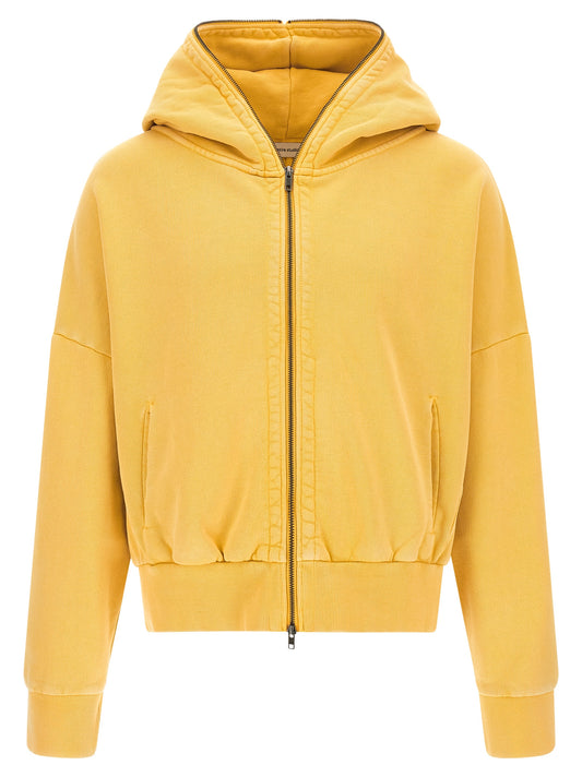 Sweatshirt Hoodie by Entire Studios for men in cotton multicolor, mustard & yellow features a edgy silhouette, detailed with a edgy hooded neckline and for a refined finish.