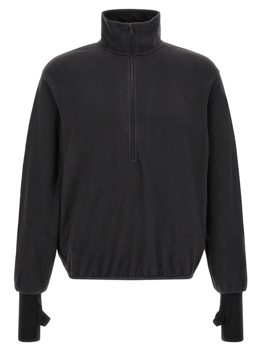 Sweatshirt by Entire Studios for men in polyester black features an enviable silhouette, showcasing a premium and refined high-neck neckline for a truly enviable finish.