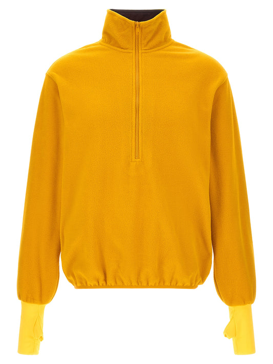Sweatshirt by Entire Studios for men in polyester multicolor & yellow features an enviable silhouette, showcasing a premium and refined high-neck neckline for a truly enviable finish.