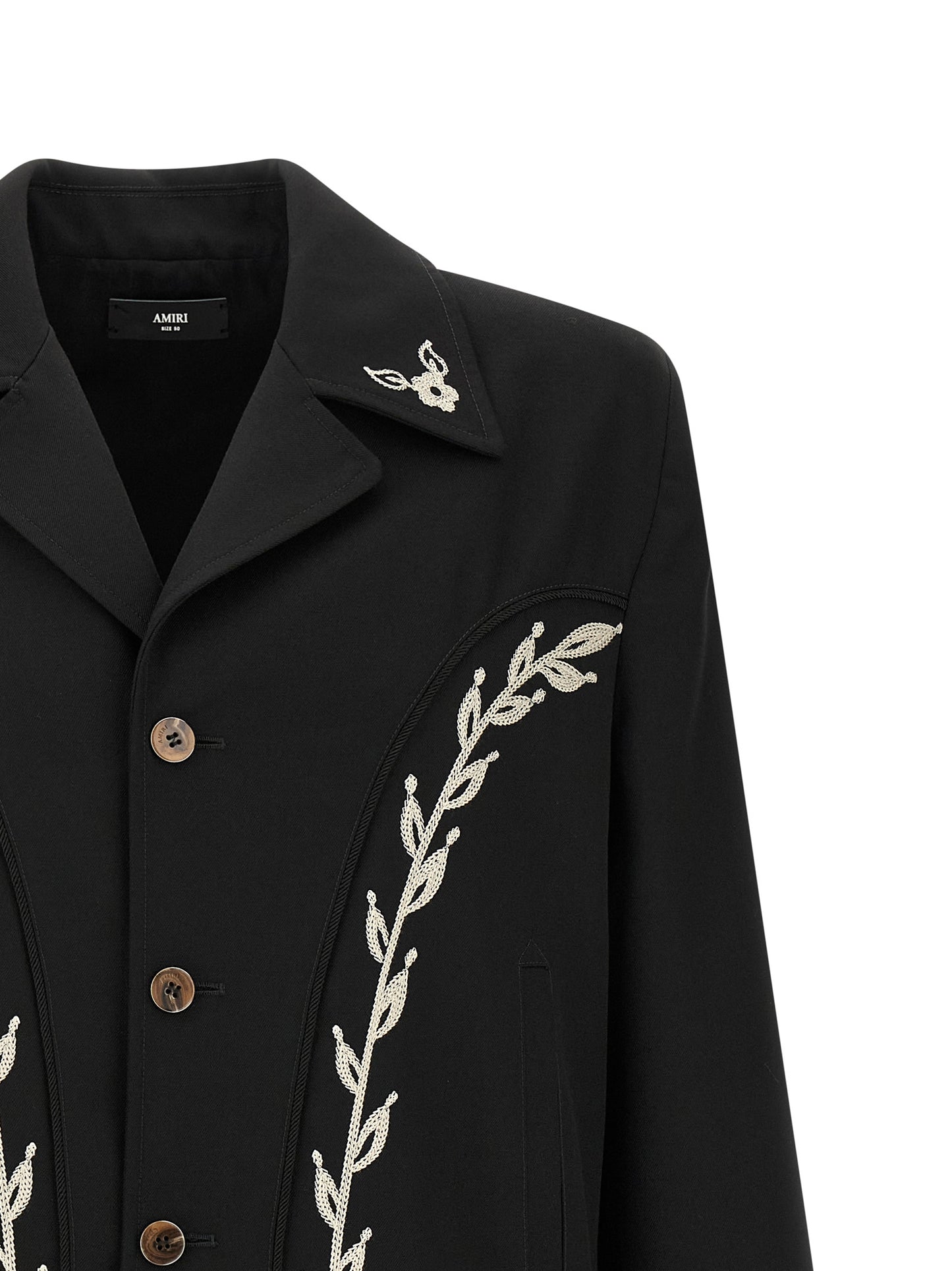 Amiri Black Polyester Full-Length Jacket