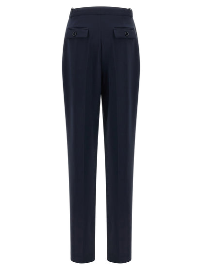 Elisabetta Franchi Blue Polyester Dress Pants