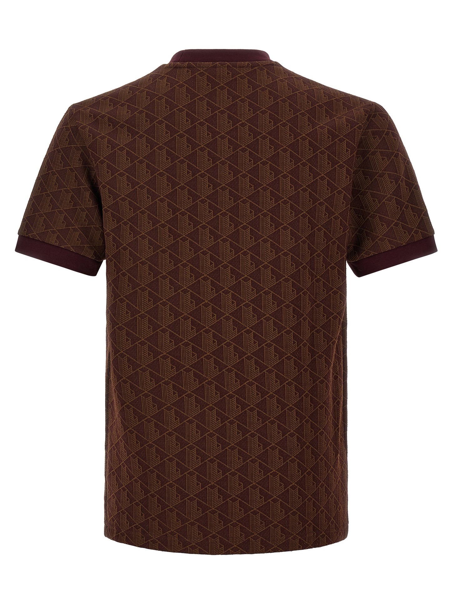 Lacoste Brown Polyester T-Shirt