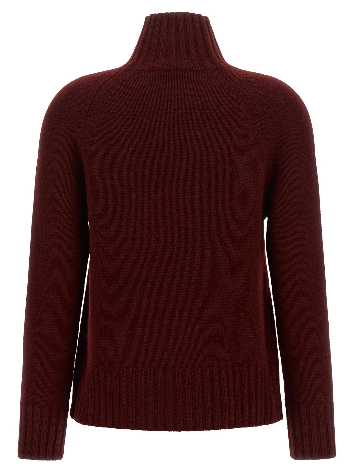 'S Max Mara Bordeaux Wool Cardigan