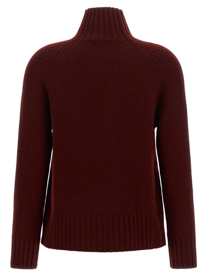 'S Max Mara Bordeaux Wool Cardigan