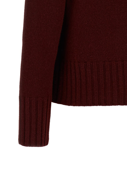 'S Max Mara Bordeaux Wool Cardigan