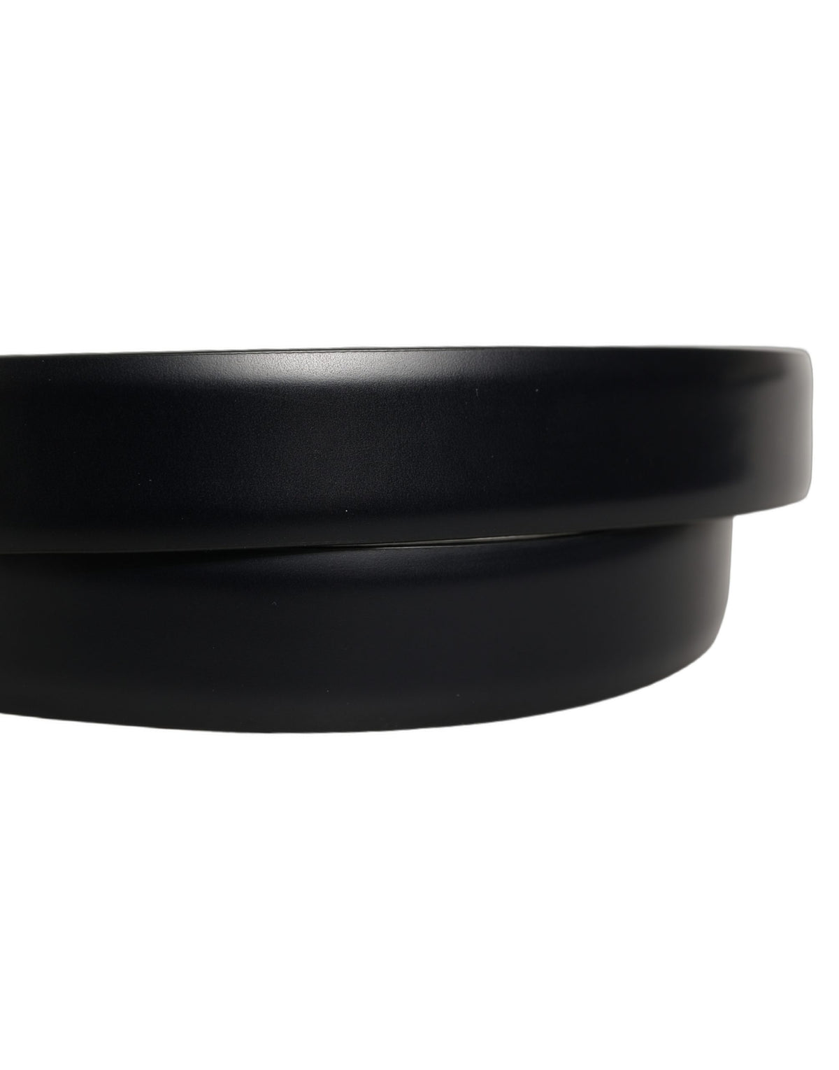 Dolce & Gabbana Calf Leather Belt - Dark Blue Silver