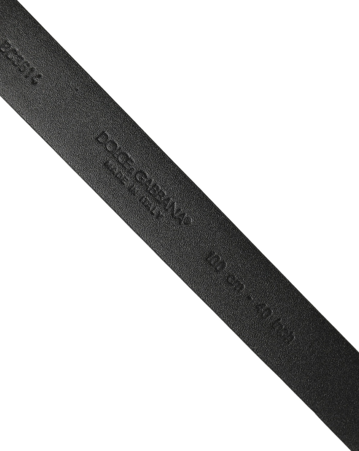 Dolce & Gabbana Calf Leather Belt - Dark Blue Silver
