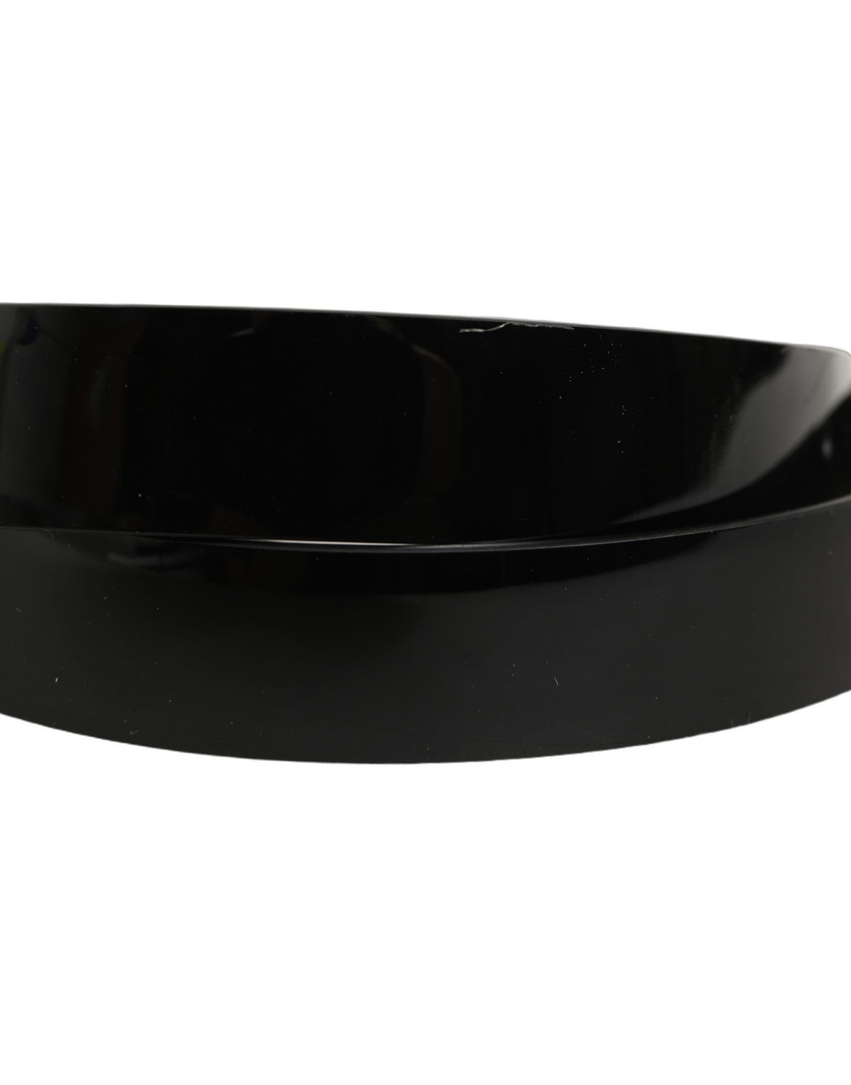 Dolce & Gabbana Leather & Metal Belt - Black Silver