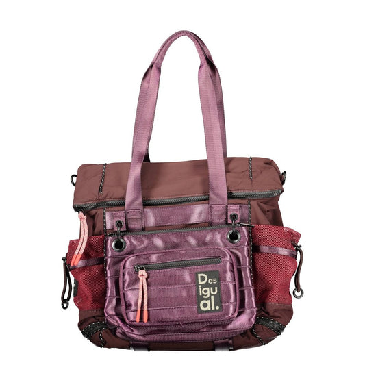 Backpack-Belt Handbag by Desigual for women in polyamide brown presents a ornamental silhouette, showcasing a secure , ample external-pockets & internal-pockets, and versatile shoulder-strap, backpack-strap, adjustable-strap, belt-strap & handle for a ornamental finish.