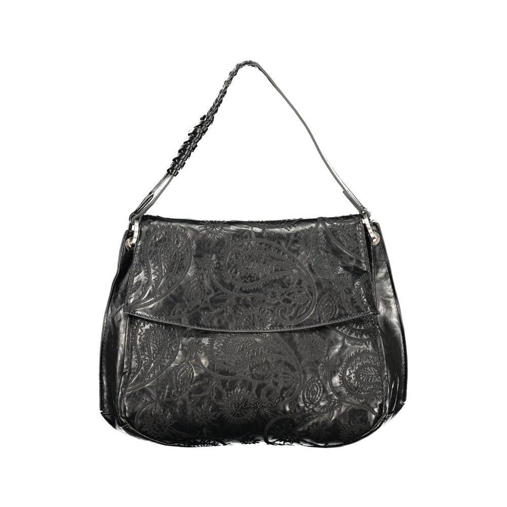 Backpack Handbag by Desigual for women in polyethylene black features a refined silhouette, showcasing a secure zipper & magnetic, organized external-pockets & internal-pockets, and versatile backpack-strap, adjustable-strap & handle for a refined finish.