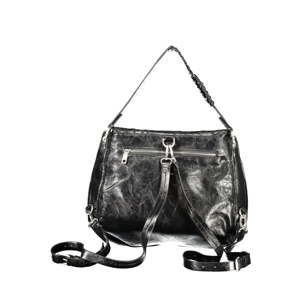 Backpack Handbag by Desigual for women in polyethylene black features a exquisite silhouette, showcasing a secure zipper & magnetic and exquisite external-pockets & internal-pockets with versatile backpack-strap, adjustable-strap & handle for a exquisite finish.
