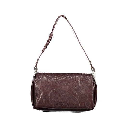 Mini Handbag by Desigual for women in polyethylene brown features a refined silhouette, showcasing a secure zipper & magnetic, organized internal-pockets & cardholder, and versatile shoulder-strap, adjustable-strap & handle for a refined finish.