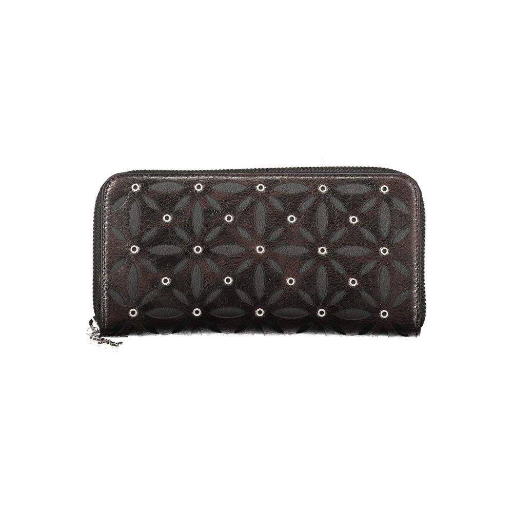 Cardholder Wallet by Desigual for women in polyethylene black presents a refined silhouette, artfully capturing the essence of the Polyethylene Cardholder Wallet design with sophisticated card-organization coin-purse for a refined look.