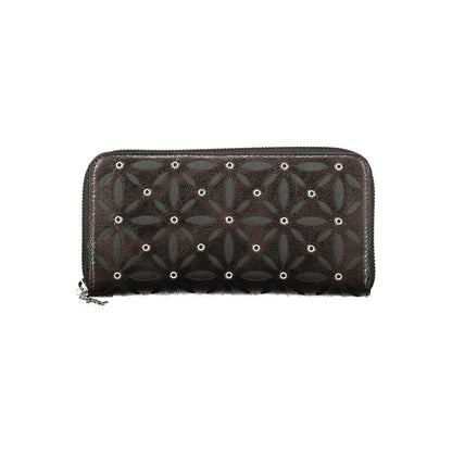 Cardholder Wallet by Desigual for women in polyethylene black presents a refined silhouette, artfully capturing the essence of the Polyethylene Cardholder Wallet design with sophisticated card-organization coin-purse for a refined look.