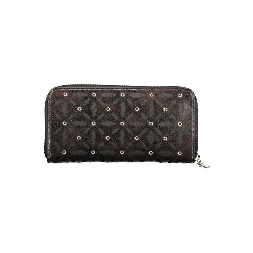 Cardholder Wallet by Desigual for women in polyethylene black presents a architectural silhouette from the Polyethylene Cardholder Wallet collection, showcasing architectural card-organization coin-purse for a architectural finish.